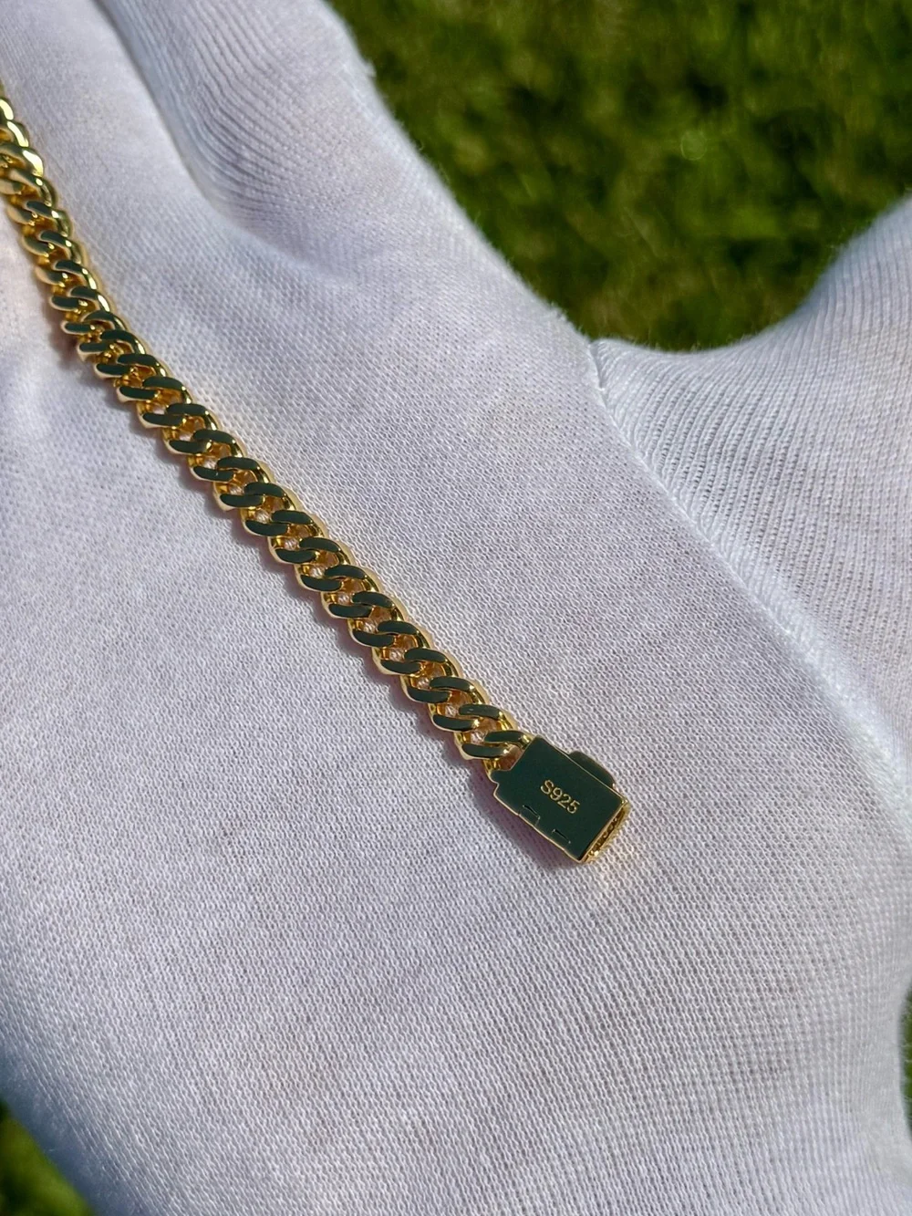 18K Gold Plated, 3.5CTW Moissanite Slim Miami Cuban Bracelet